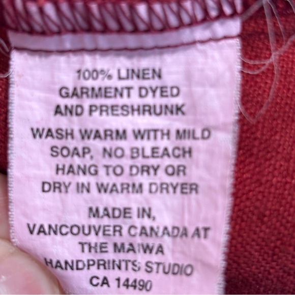 MAIWA Sz M Square Neck Contrasting Red Sleeveless Dress A-Line Buttons Back - Picture 10 of 12